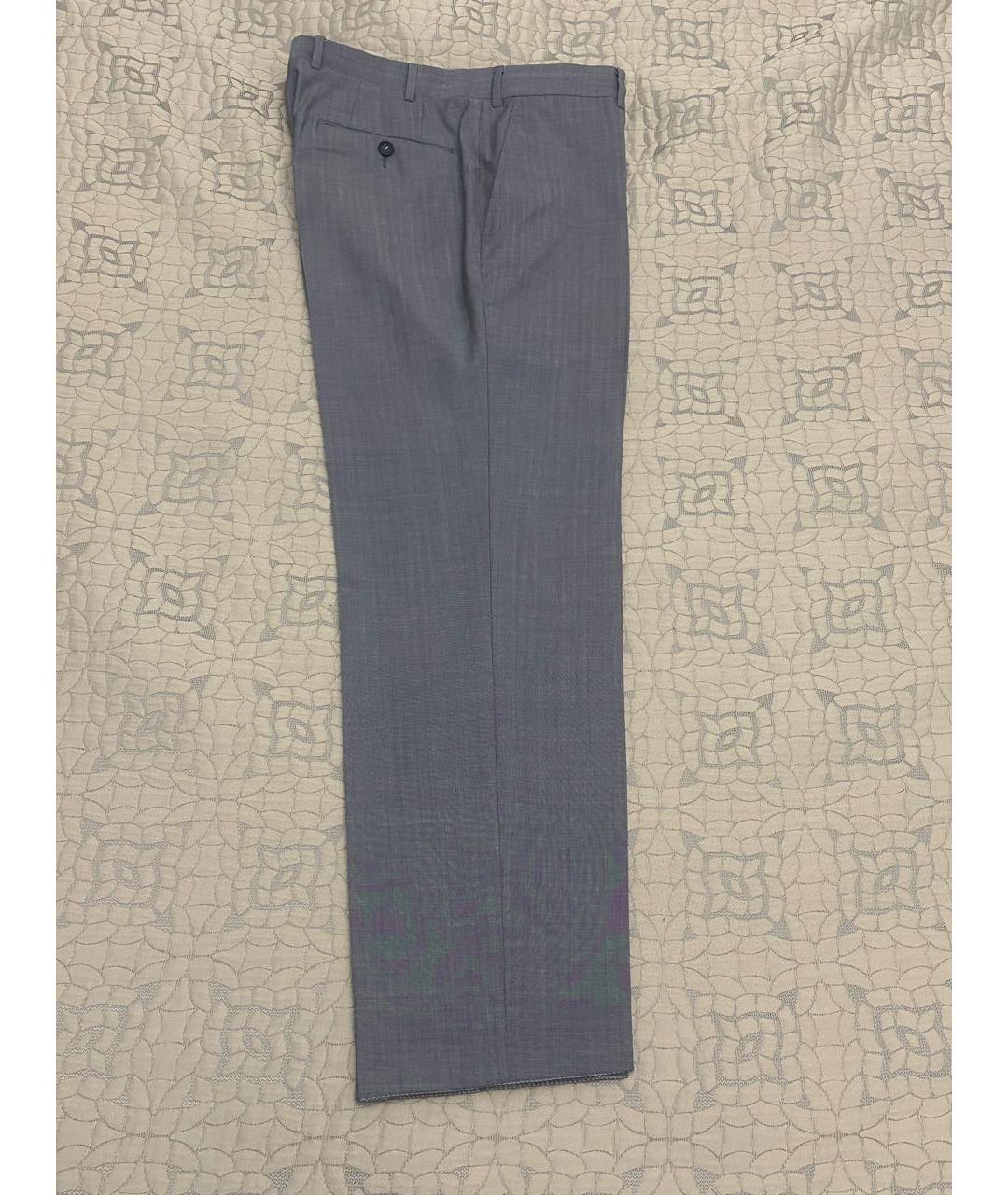 LANVIN Бежевые шерстяные классические брюки, фото 6