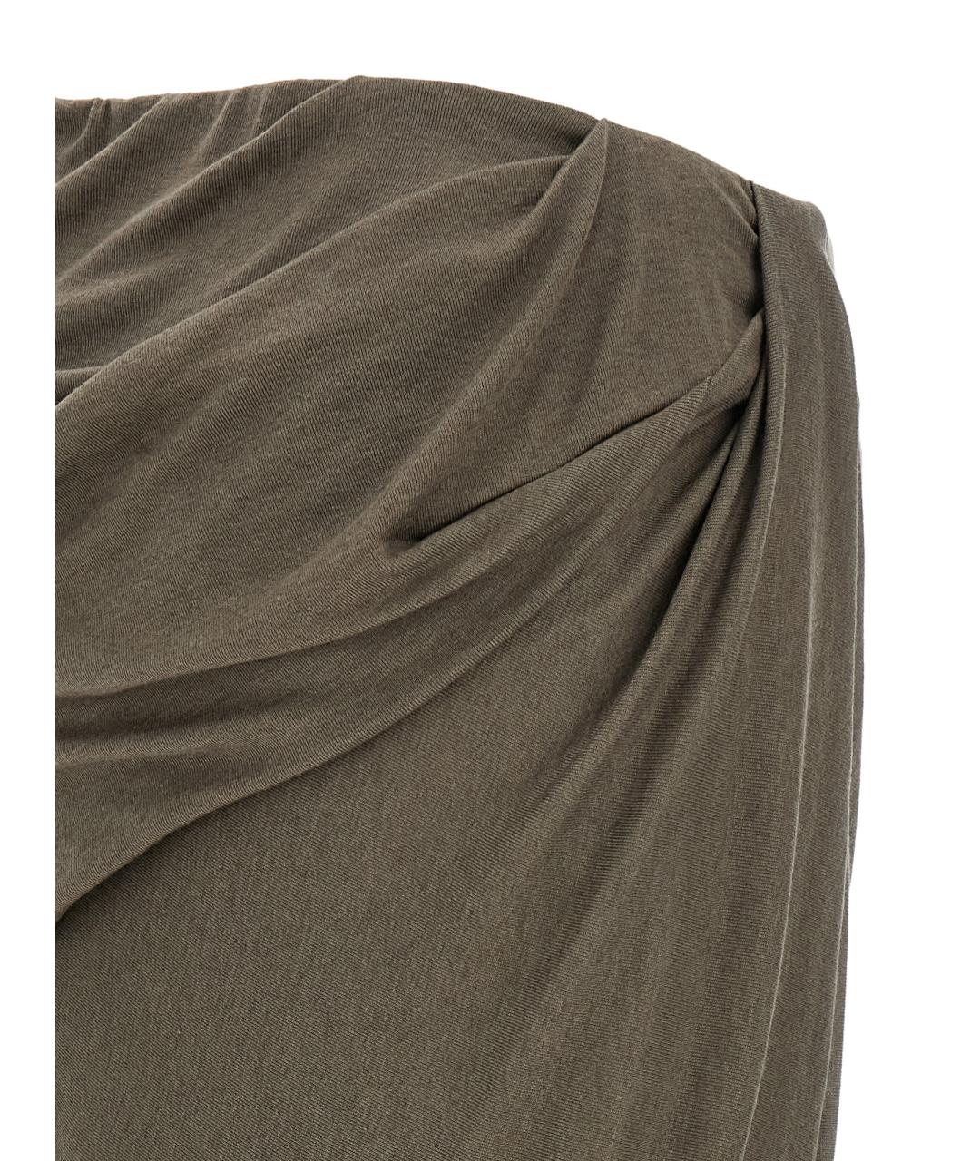 entire studios Серая шерстяная юбка макси, фото 4