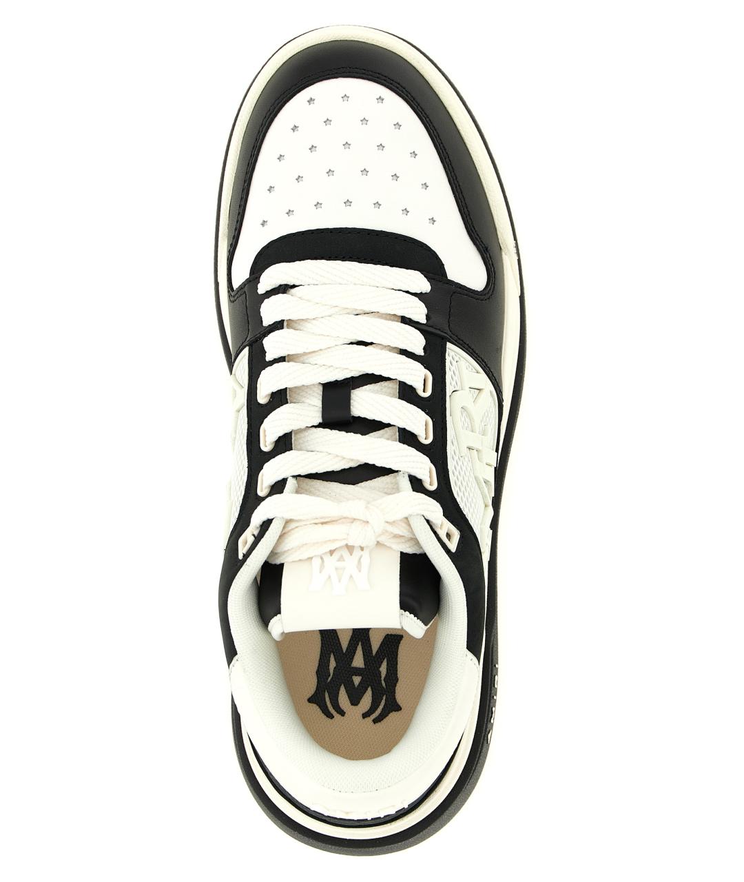 AMIRI Белые кожаные низкие кроссовки / кеды, фото 4