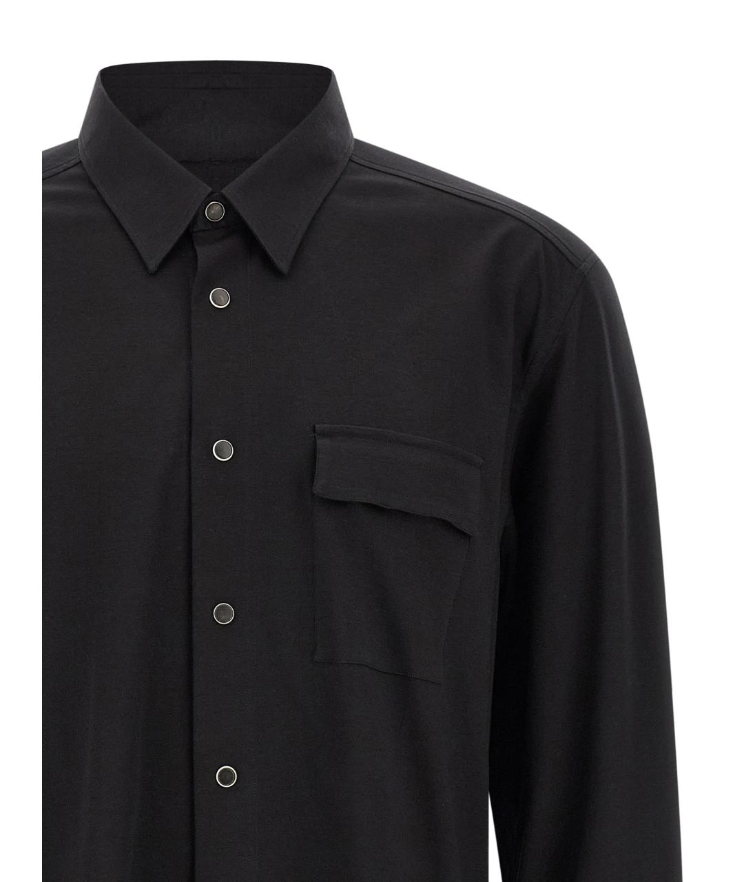 KITON Черная хлопковая кэжуал рубашка, фото 3