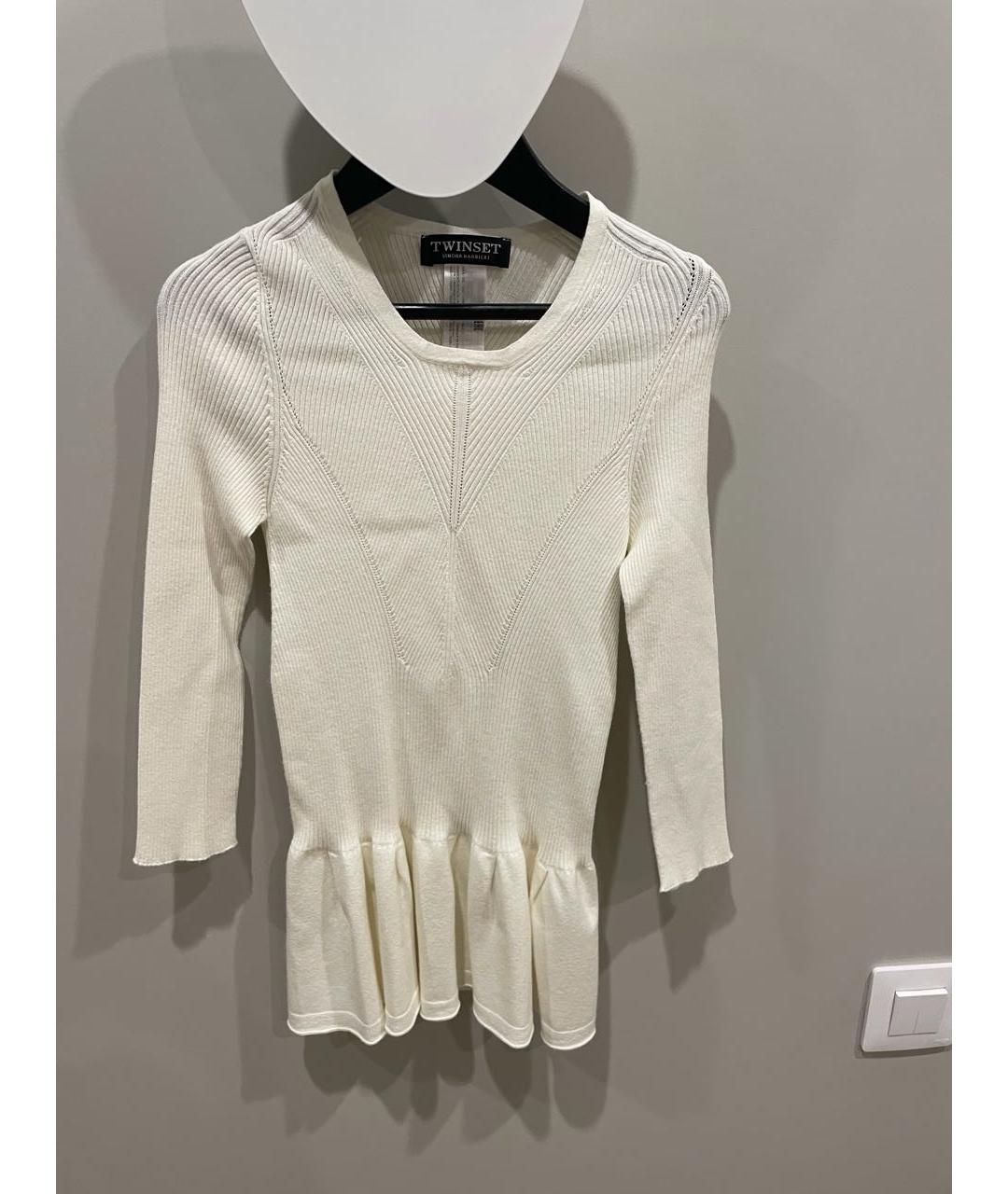 TWIN-SET Белый джемпер / свитер, фото 2