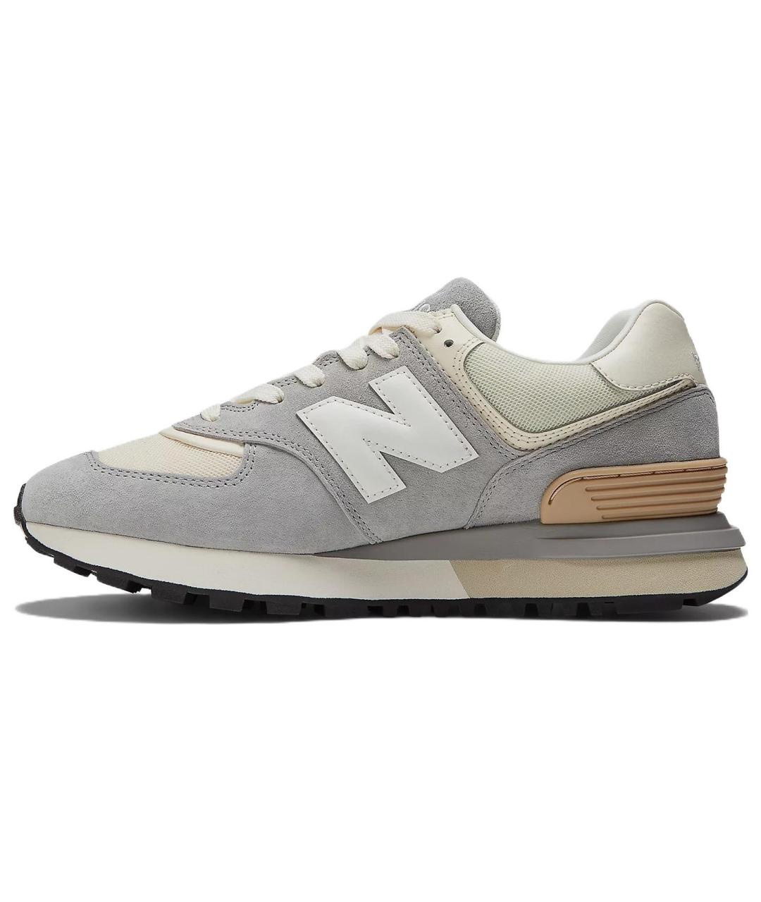 NEW BALANCE Серые замшевые кроссовки, фото 2