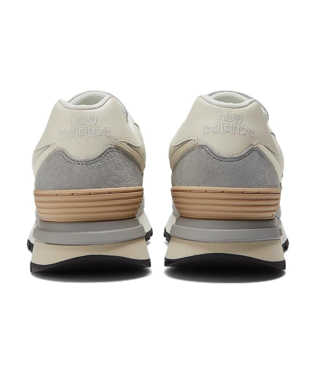 NEW BALANCE Серые замшевые кроссовки, фото 5