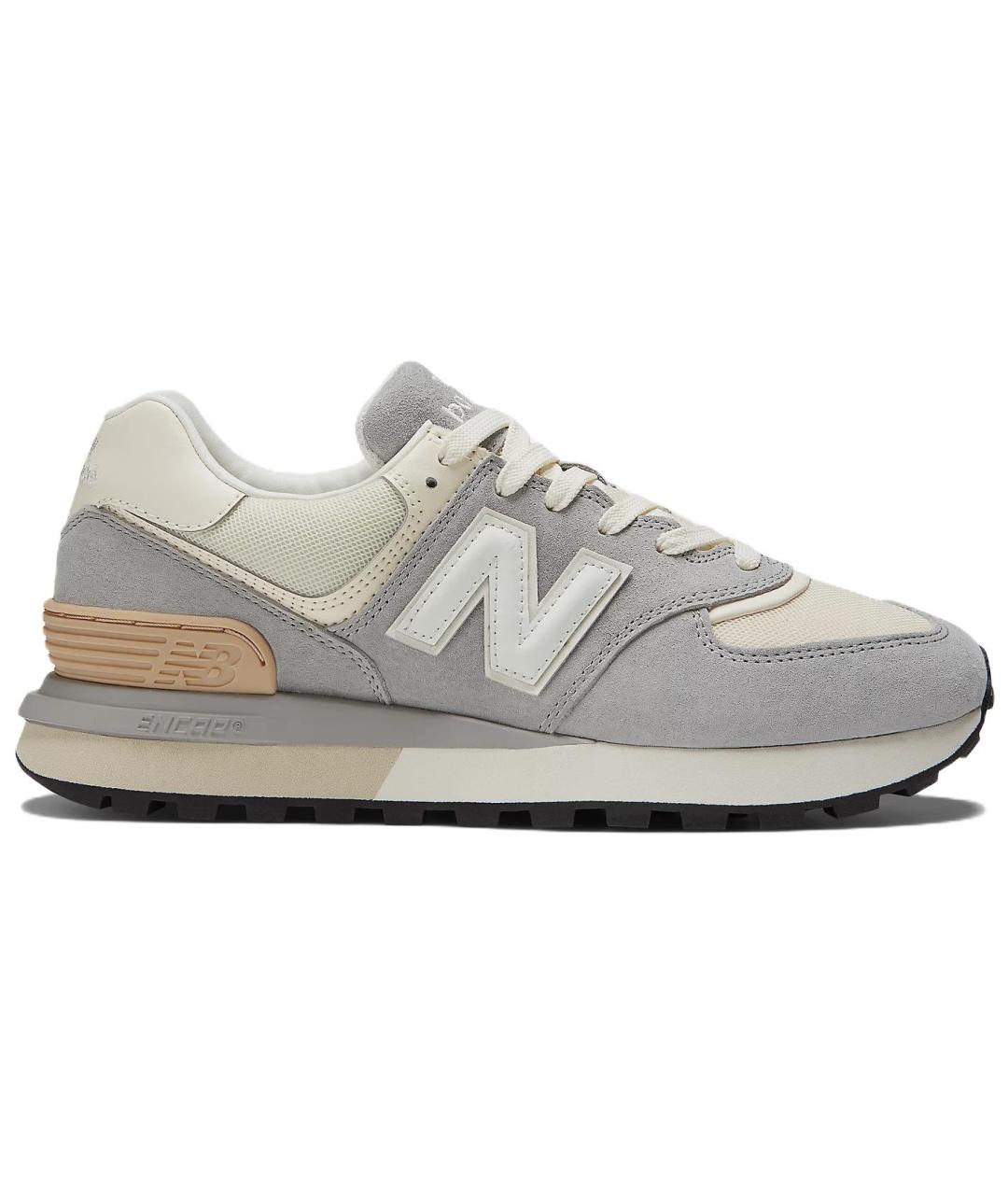 NEW BALANCE Серые замшевые кроссовки, фото 1