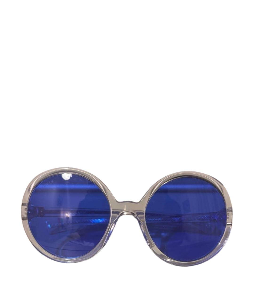 CHANEL Синие пластиковые солнцезащитные очки, фото 1