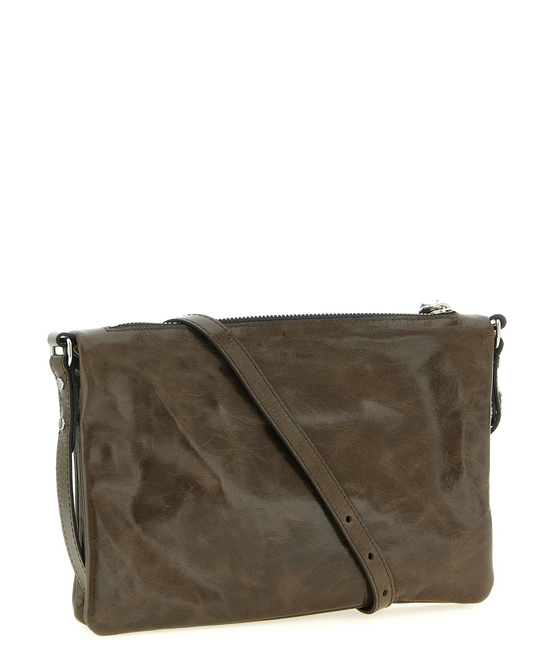 ISABEL MARANT Зеленая кожаная сумка через плечо, фото 2