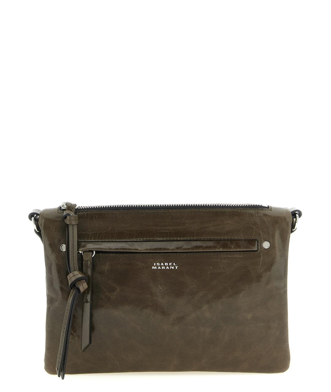 ISABEL MARANT Зеленая кожаная сумка через плечо, фото 1
