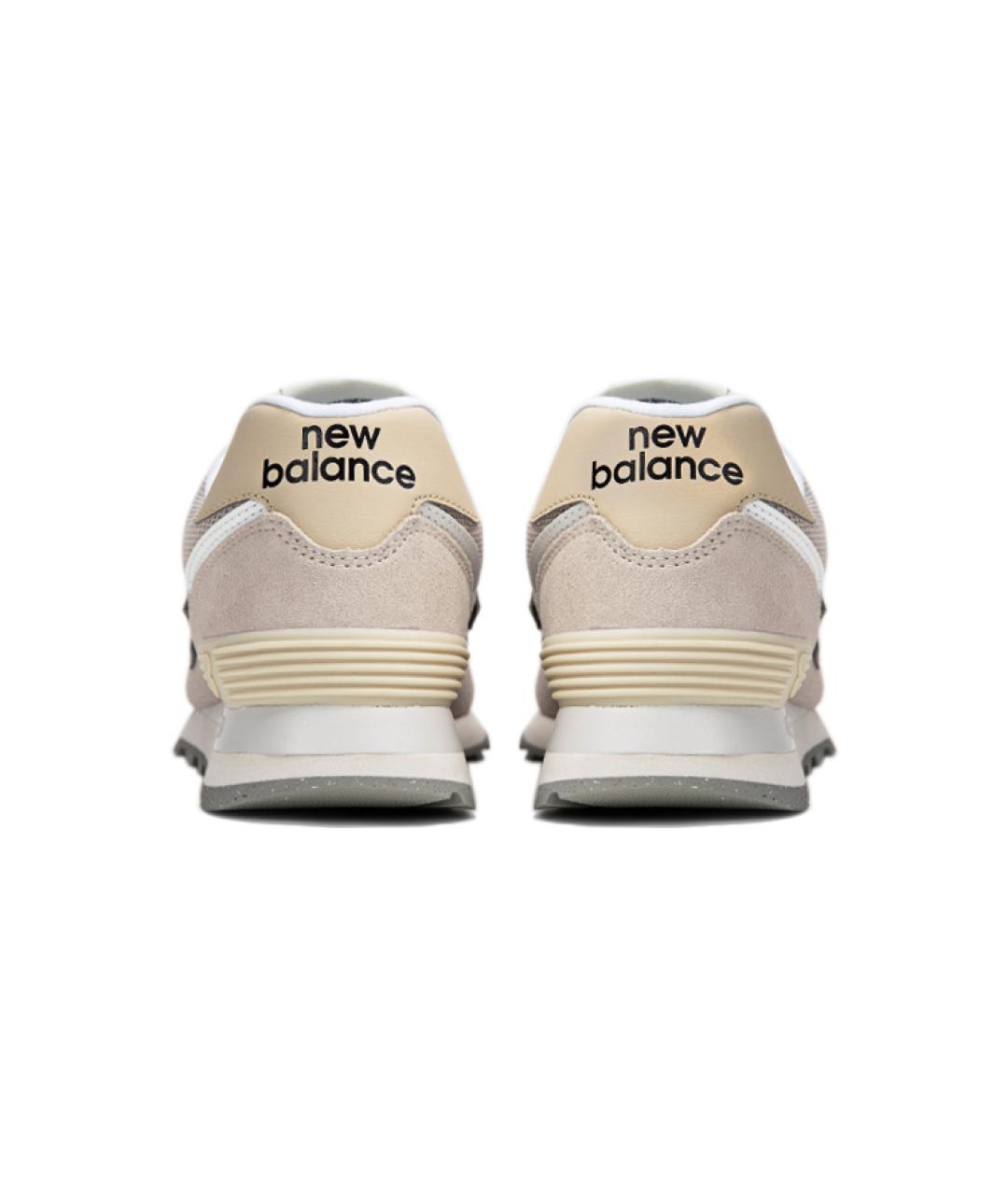 NEW BALANCE Бежевые замшевые кроссовки, фото 5