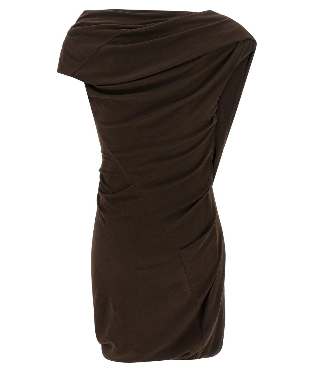 entire studios Коричневое хлопковое коктейльное платье, фото 2