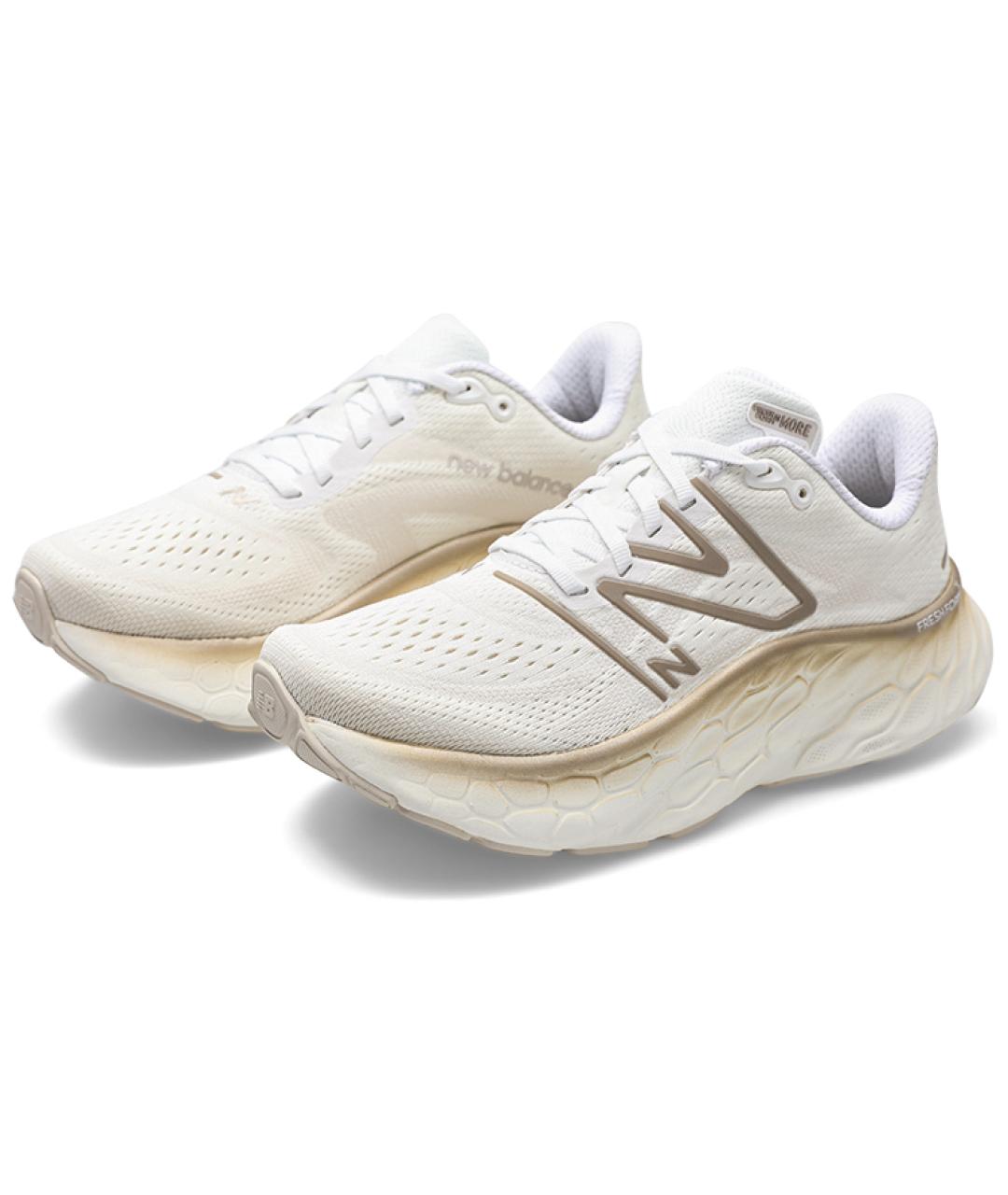NEW BALANCE Белые текстильные кроссовки, фото 3