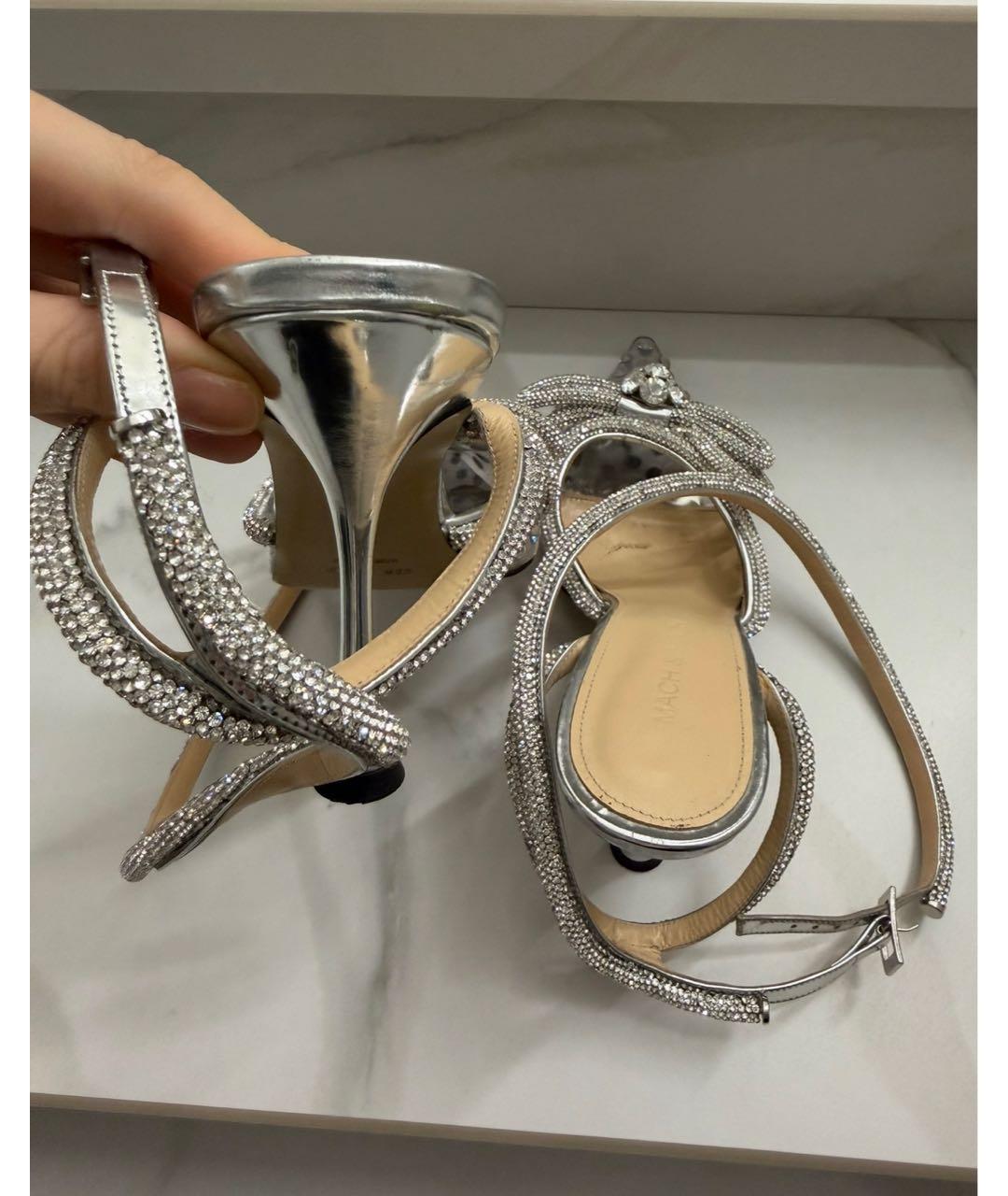 MACH&MACH Серебряные босоножки, фото 3