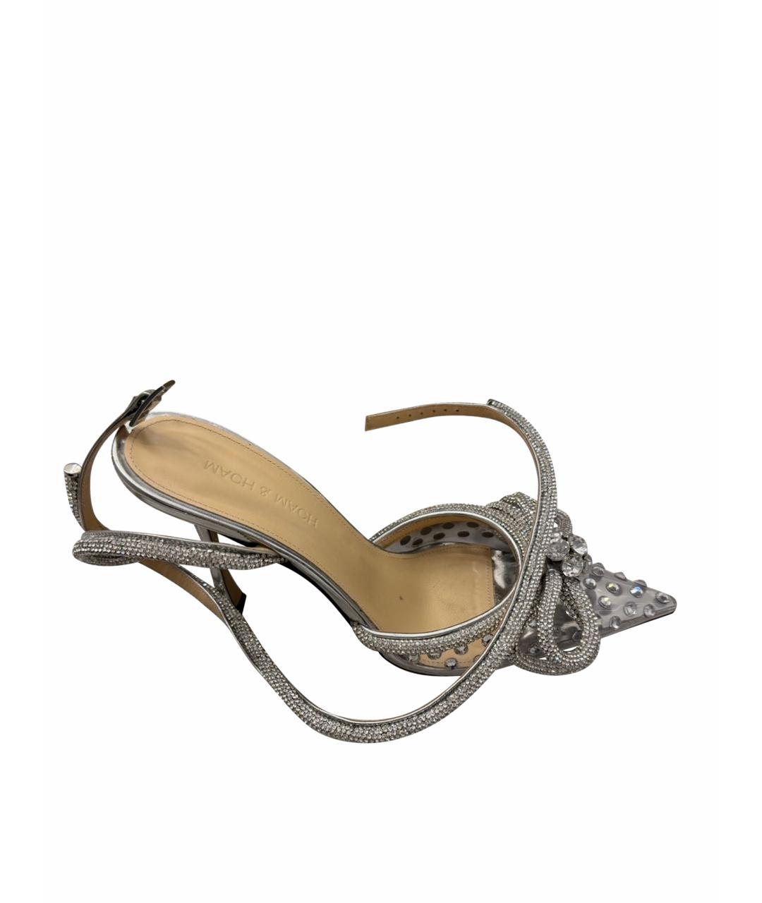 MACH&MACH Серебряные босоножки, фото 1