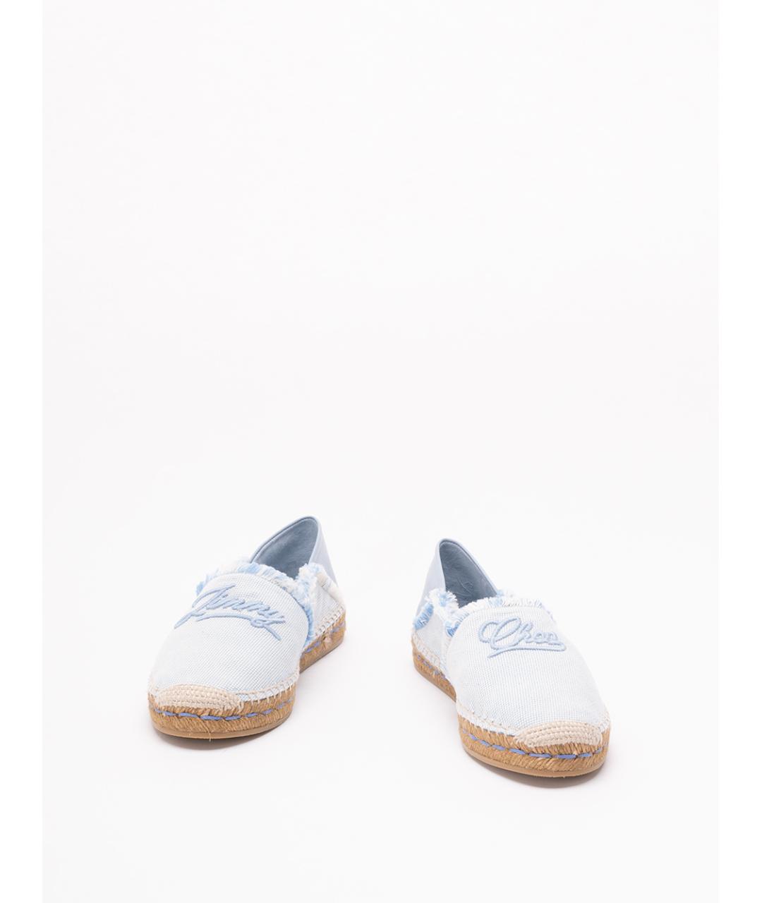 JIMMY CHOO Голубые текстильные эспадрильи, фото 2