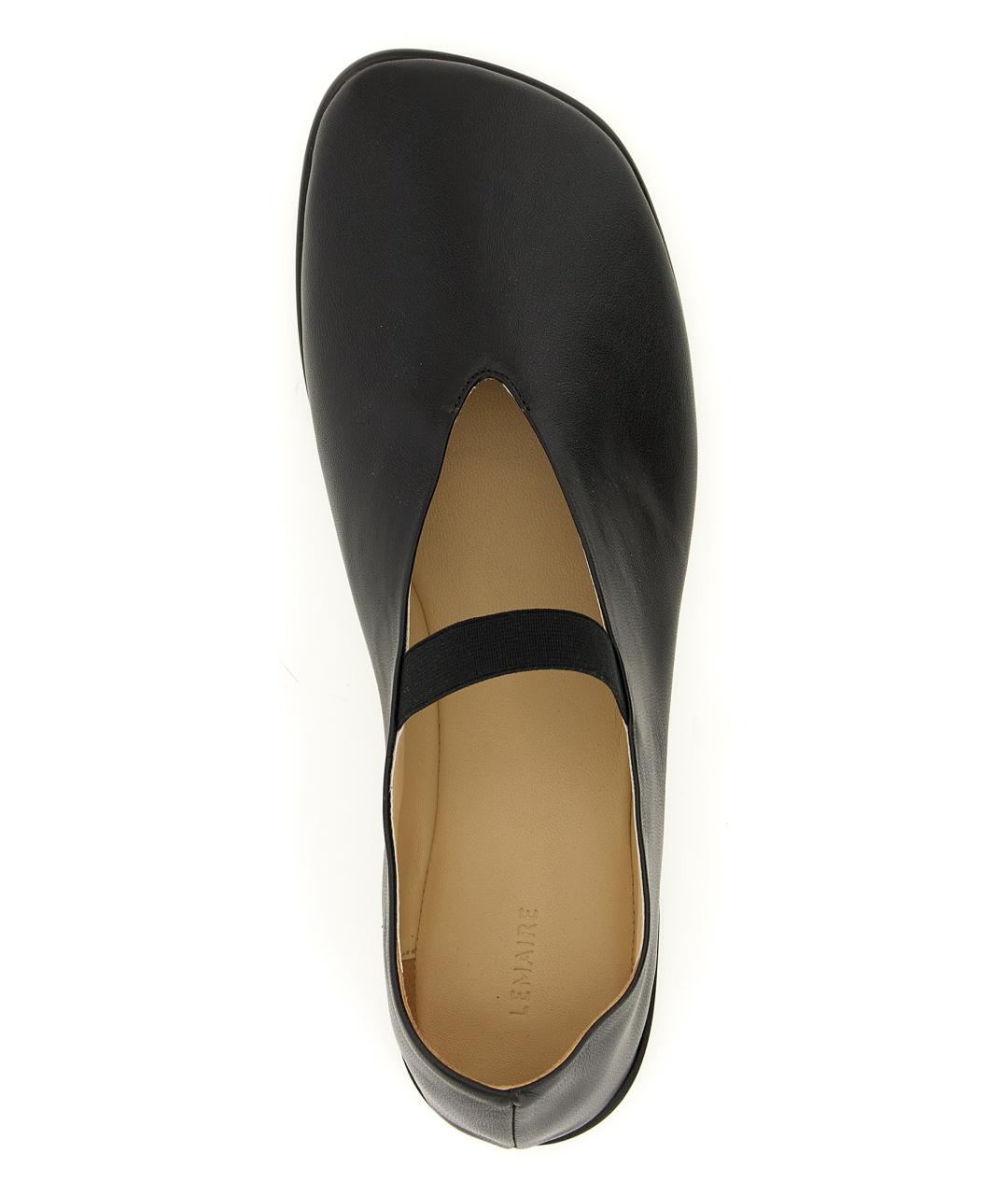 LEMAIRE Коричневые кожаные балетки, фото 4