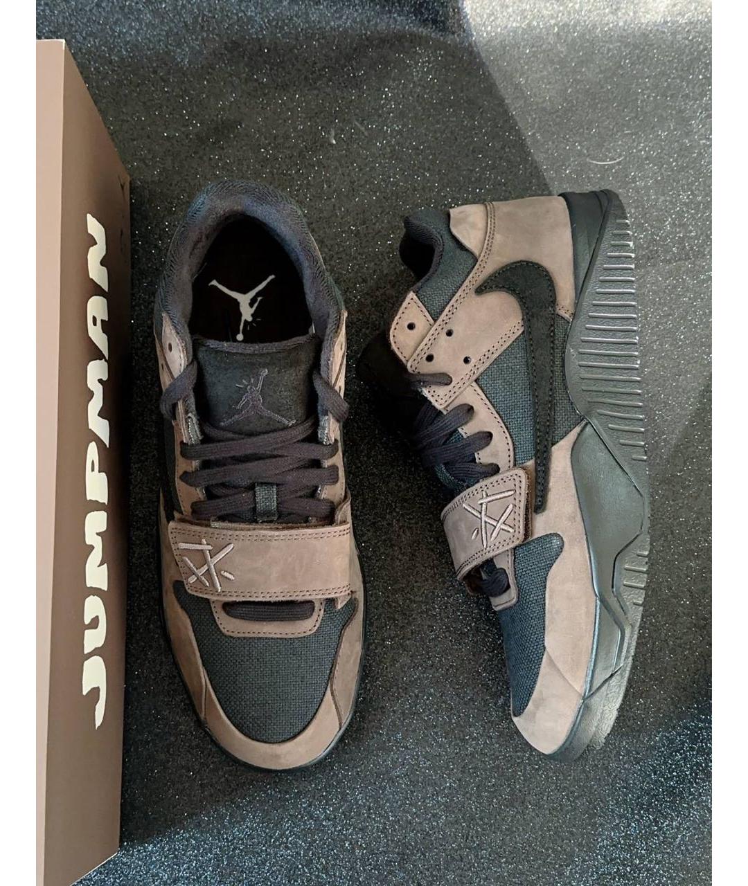 NIKE Коричневые низкие кроссовки / кеды, фото 5