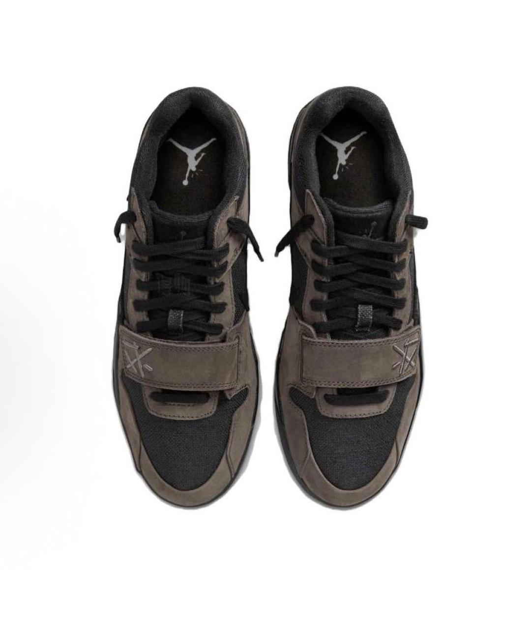 NIKE Коричневые низкие кроссовки / кеды, фото 4