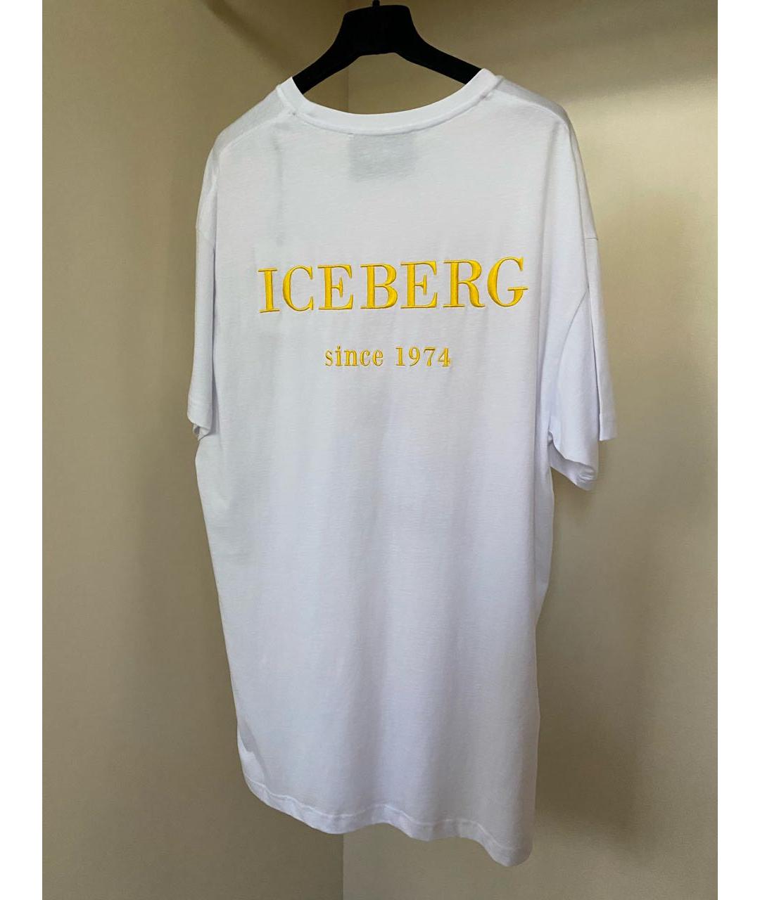 ICEBERG Белая хлопковая футболка, фото 7