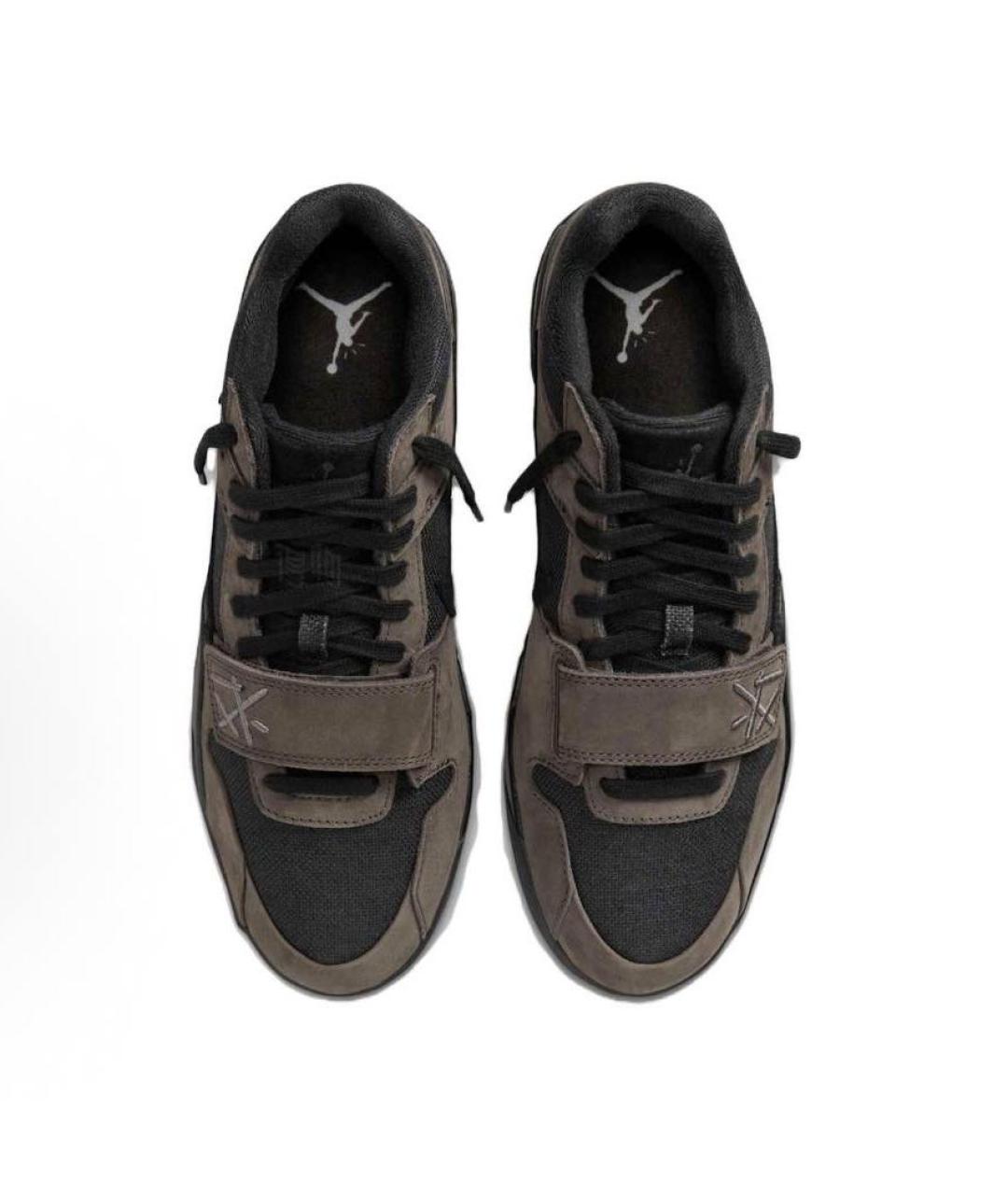 JORDAN Коричневые низкие кроссовки / кеды, фото 4