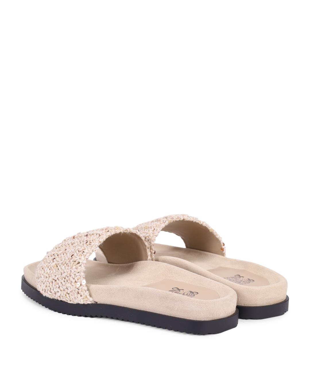 PANICALE Бежевые шлепанцы, фото 4