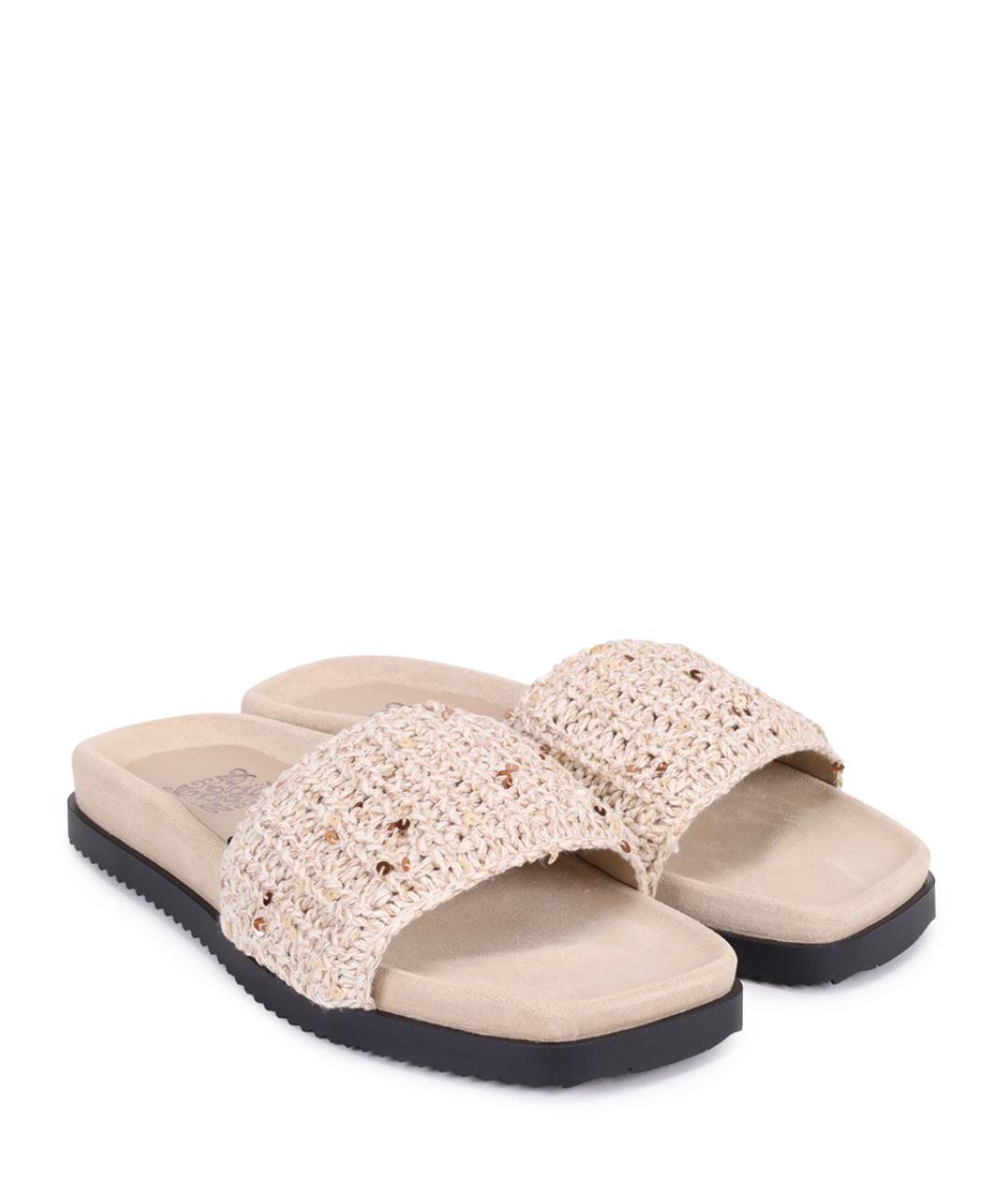 PANICALE Бежевые шлепанцы, фото 2