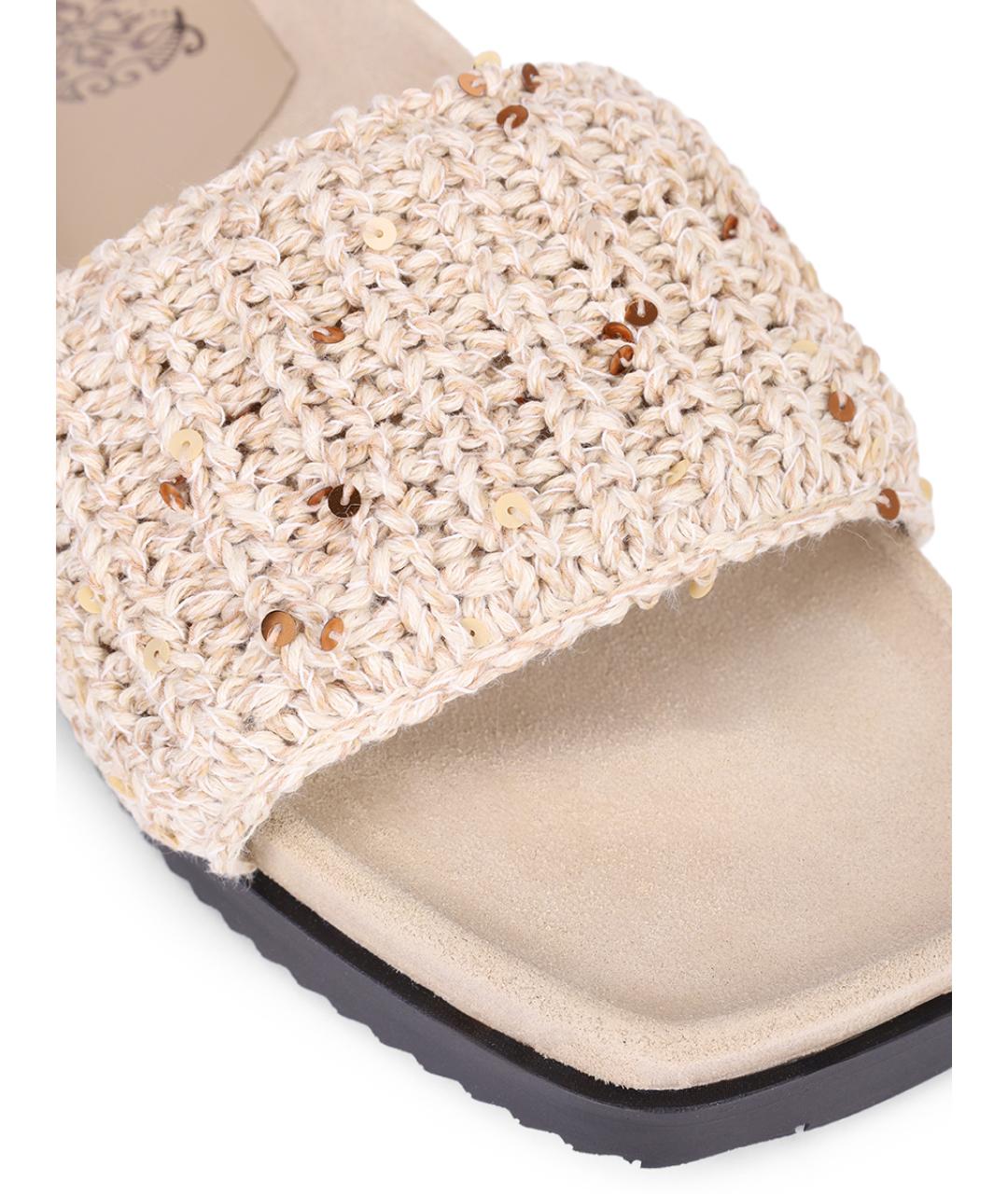 PANICALE Бежевые шлепанцы, фото 5