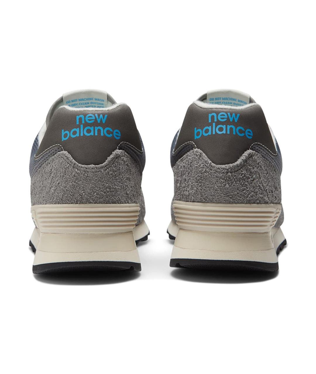 NEW BALANCE Серые замшевые кроссовки, фото 5