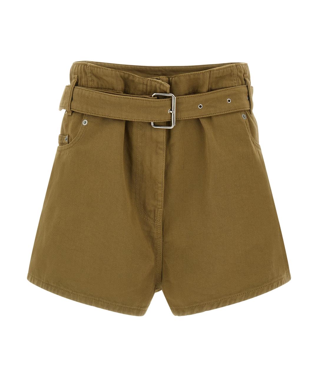 NUDE Зеленые хлопковые шорты, фото 1