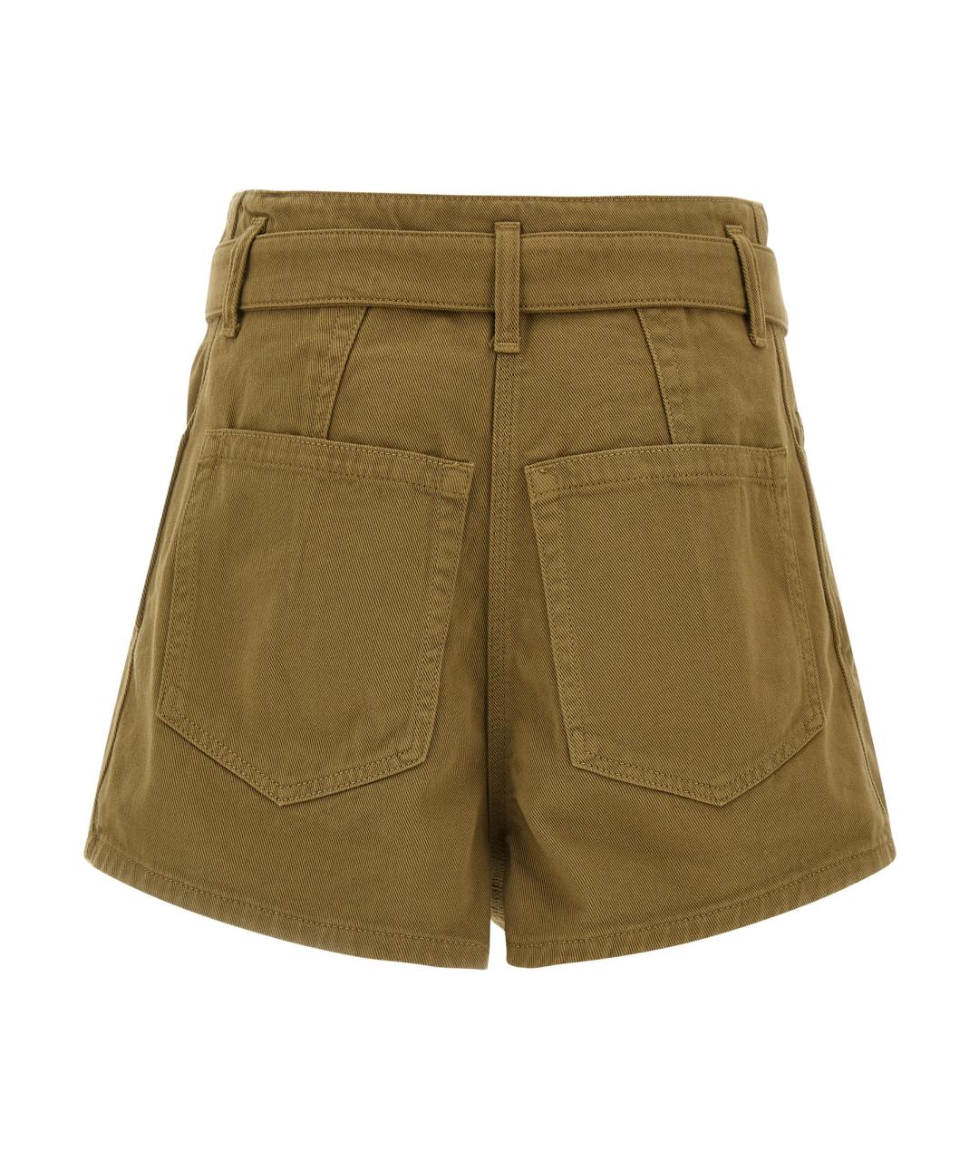 NUDE Зеленые хлопковые шорты, фото 2