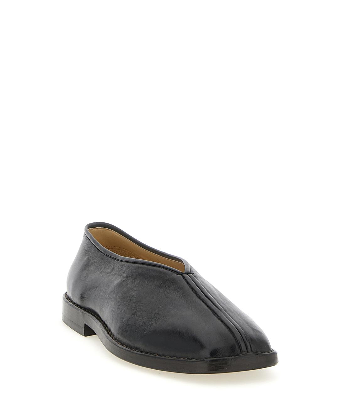 LEMAIRE Коричневые кожаные балетки, фото 2