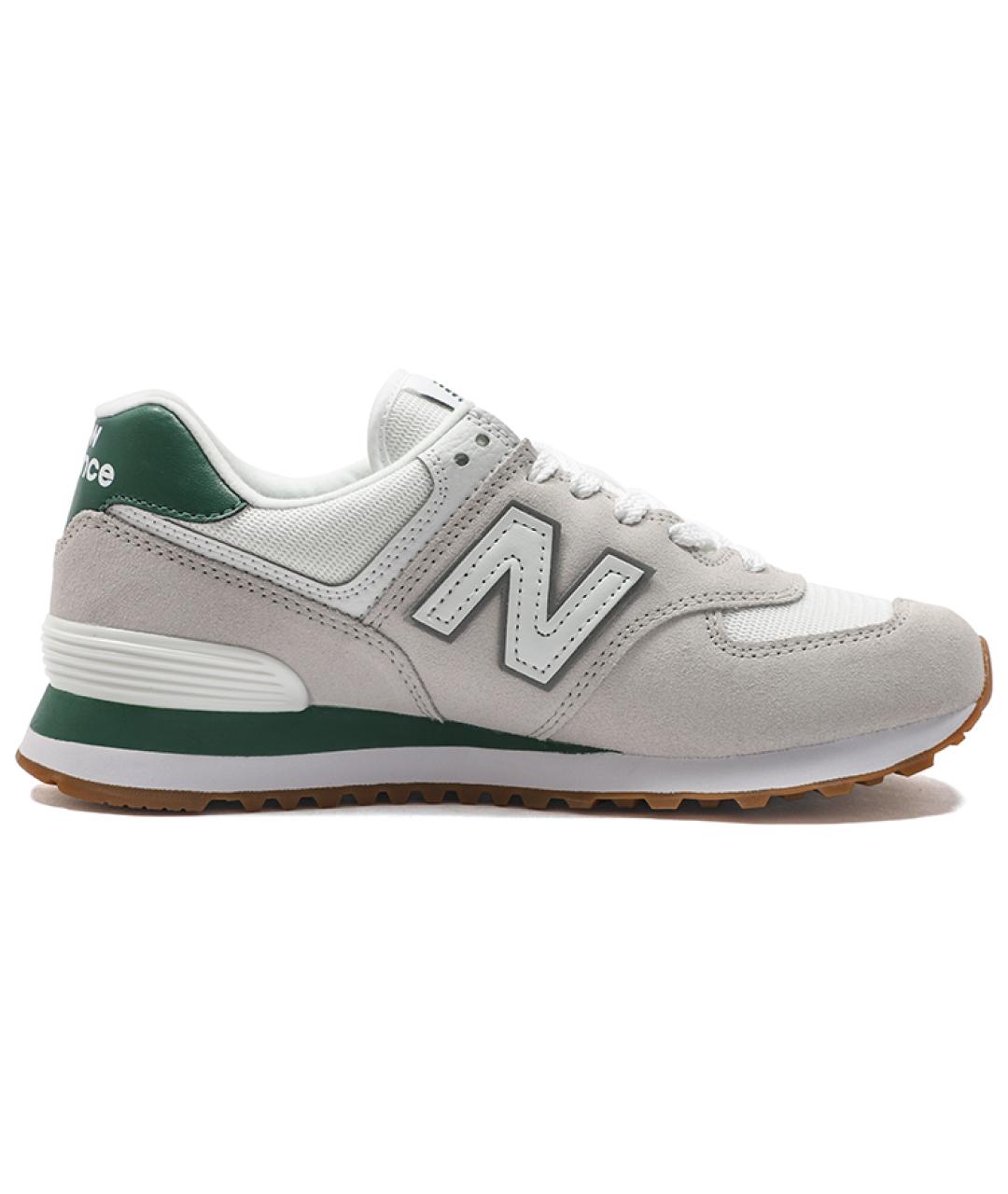 NEW BALANCE Серые замшевые кроссовки, фото 1