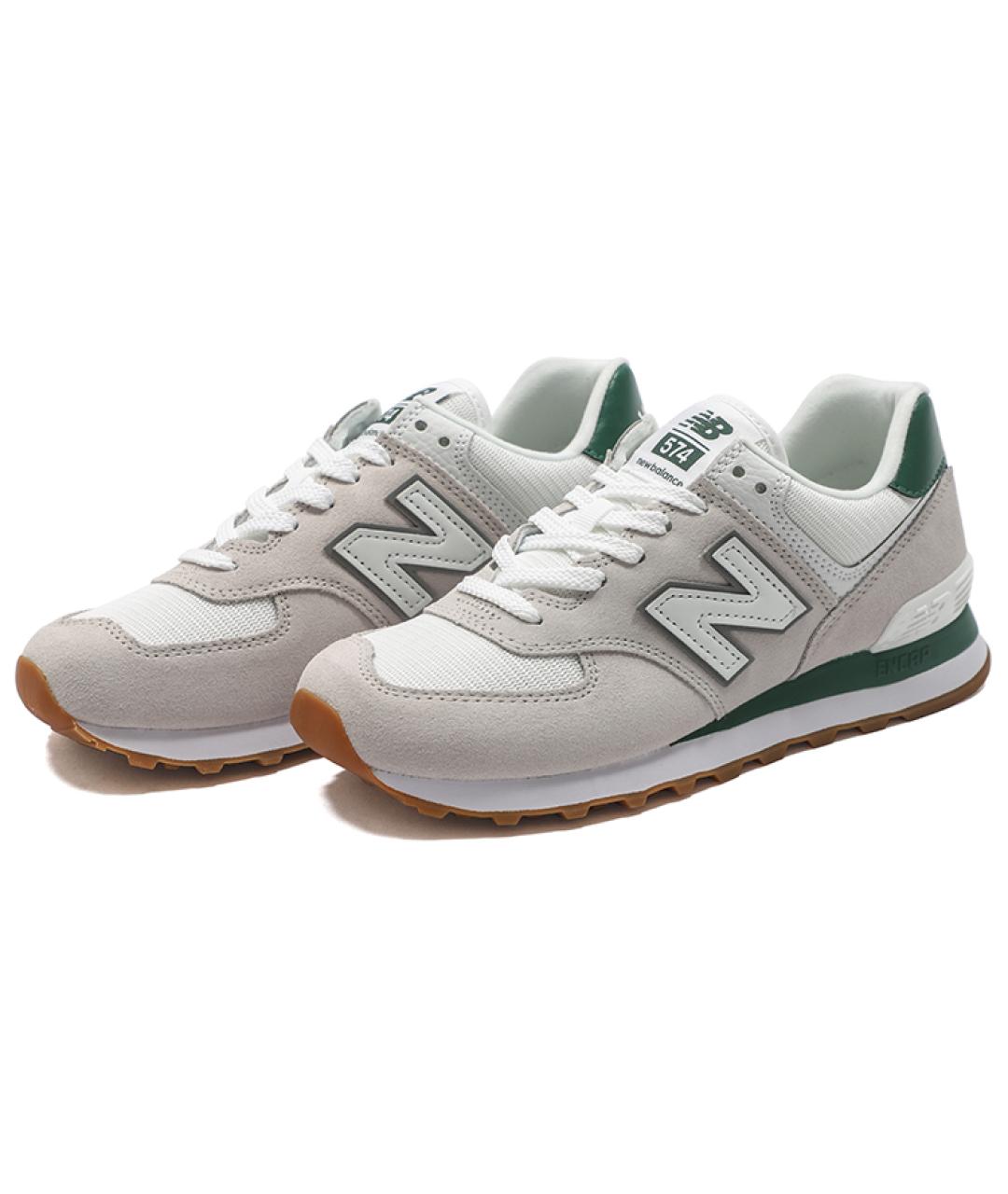 NEW BALANCE Серые замшевые кроссовки, фото 3
