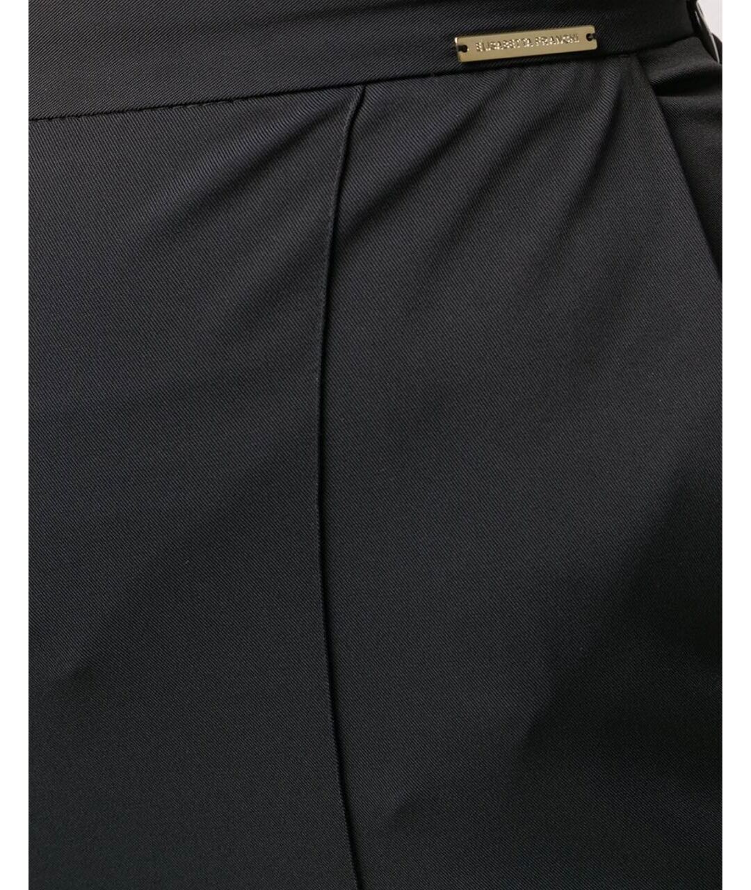 ELISABETTA FRANCHI Черные полиамидовые брюки узкие, фото 2