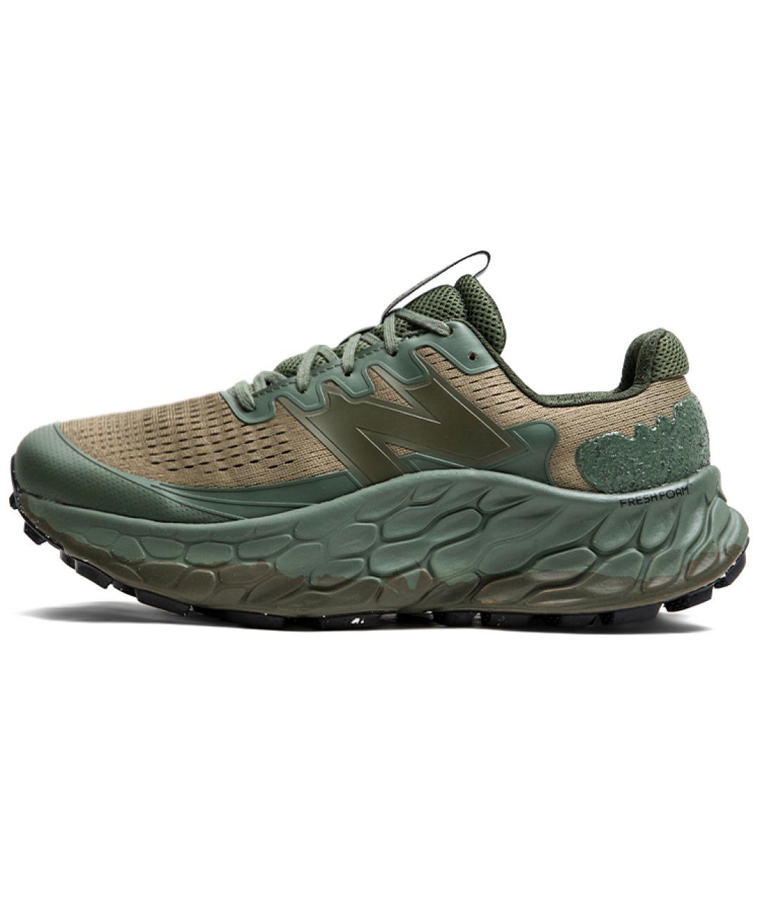 NEW BALANCE Зеленые текстильные высокие кроссовки / кеды, фото 2