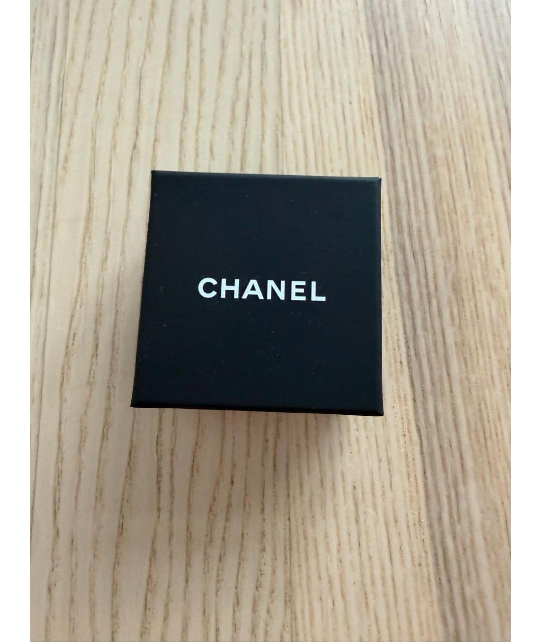 CHANEL Золотые металлические серьги, фото 2