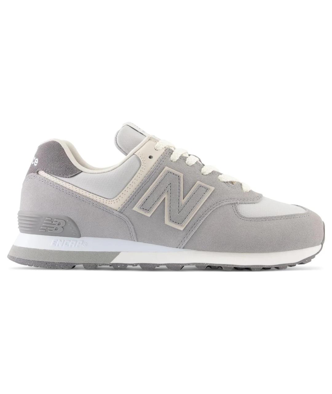 NEW BALANCE Серые замшевые кроссовки, фото 1