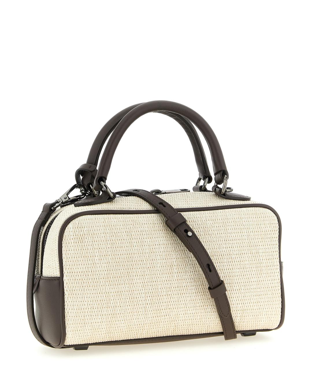 BRUNELLO CUCINELLI Бежевая сумка с короткими ручками, фото 2