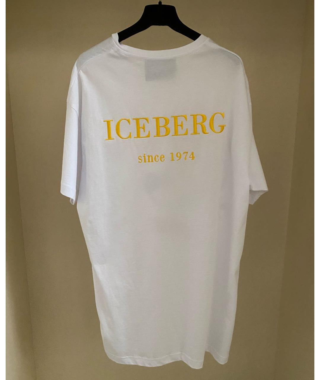 ICEBERG Белая хлопковая футболка, фото 8