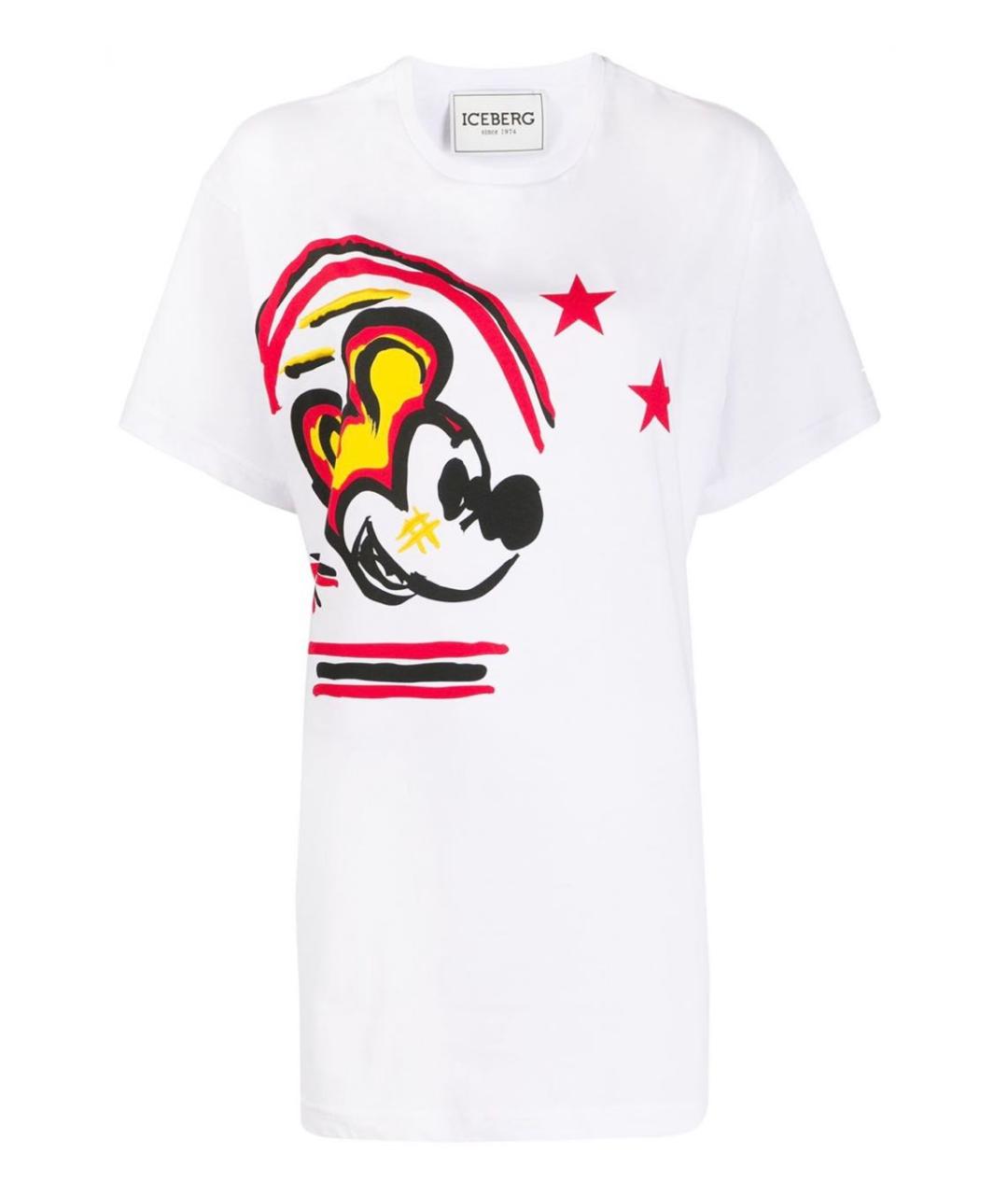 ICEBERG Белая хлопковая футболка, фото 1