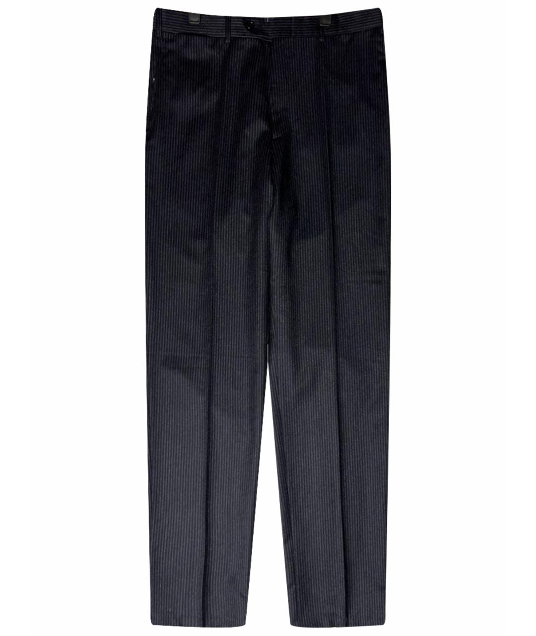 CERRUTI 1881 Черные шерстяные классические брюки, фото 1
