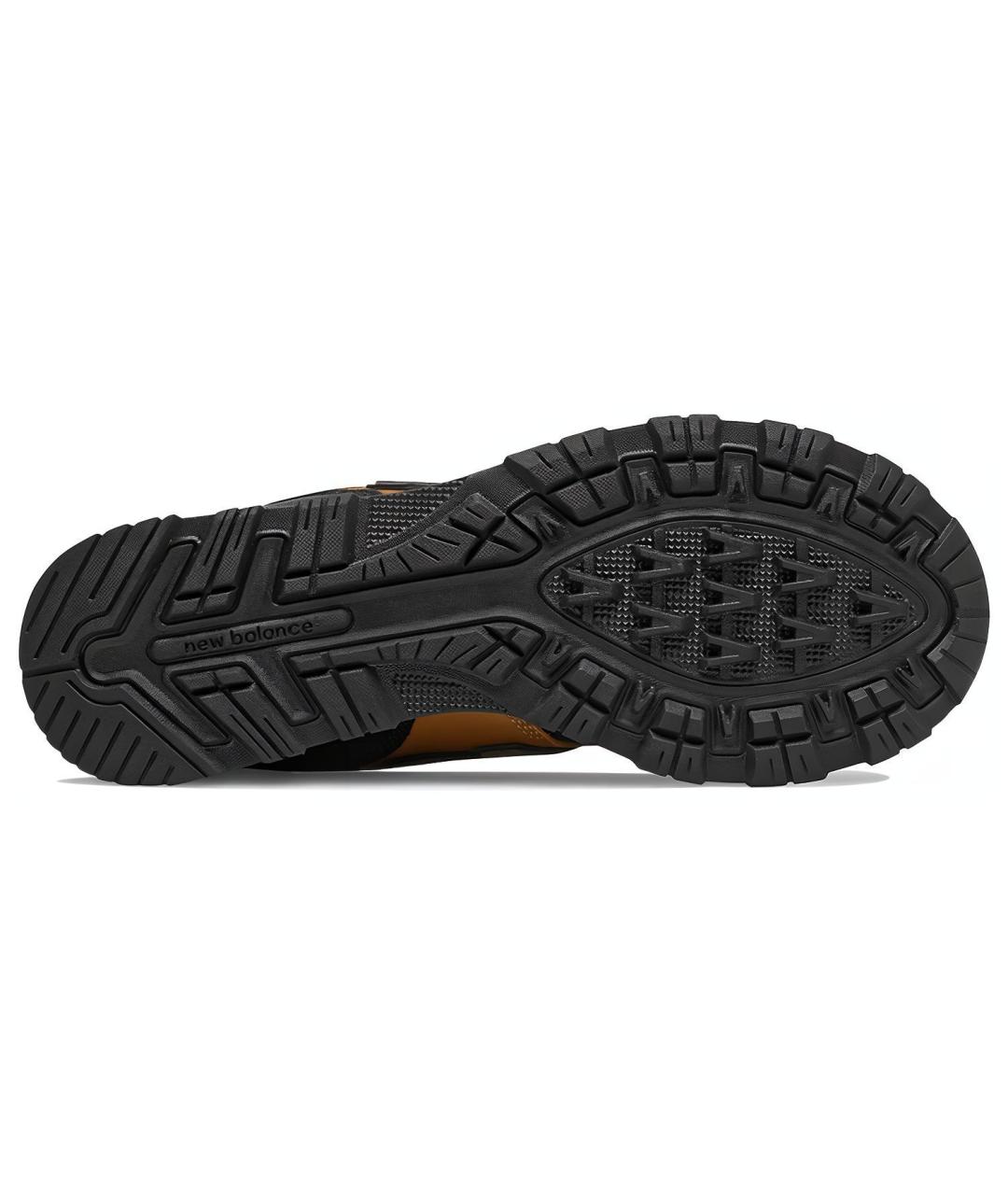 NEW BALANCE Коричневые кожаные кроссовки, фото 4