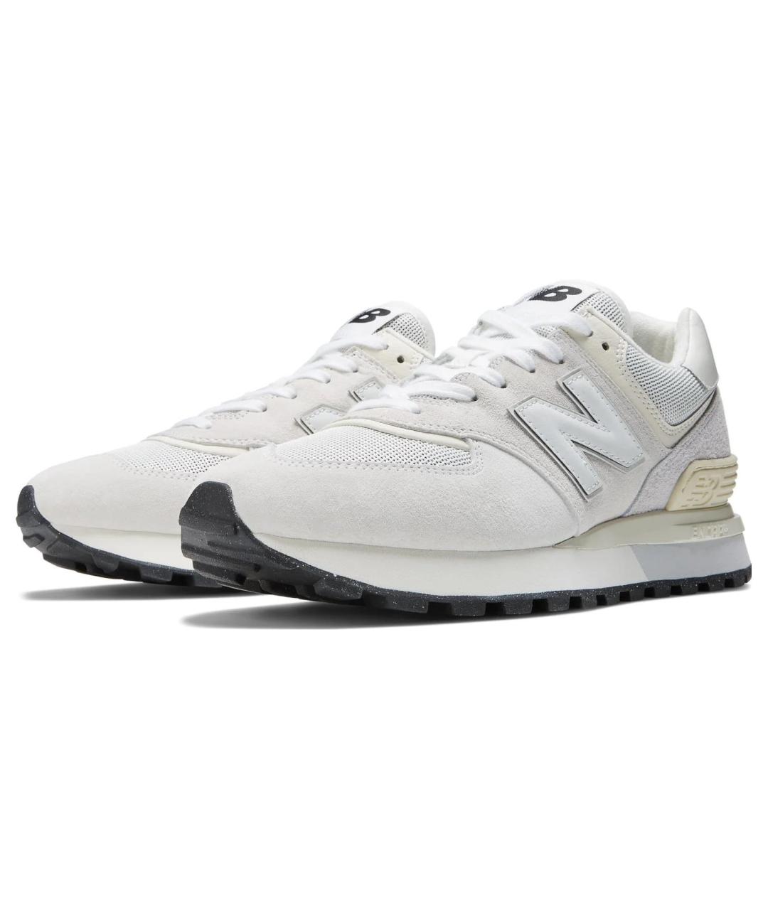 NEW BALANCE Серые замшевые кроссовки, фото 3