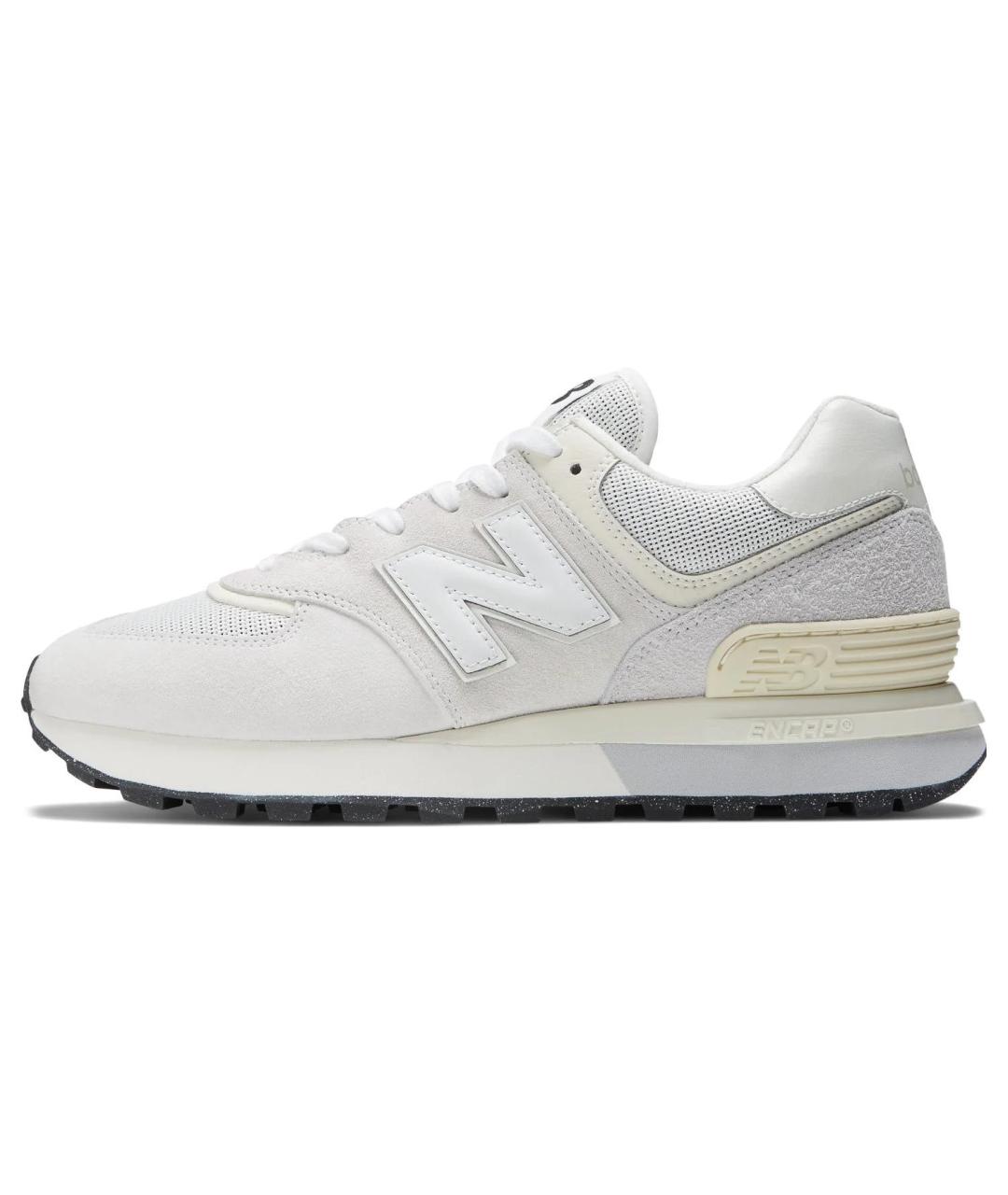 NEW BALANCE Серые замшевые кроссовки, фото 2