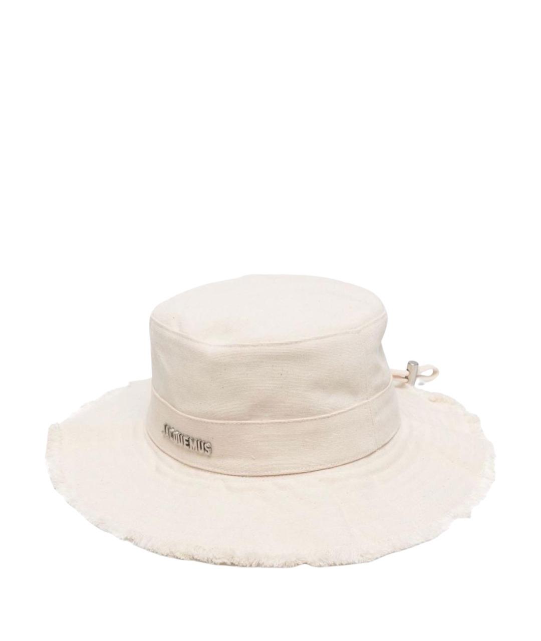 JACQUEMUS Белая хлопковая панама, фото 1