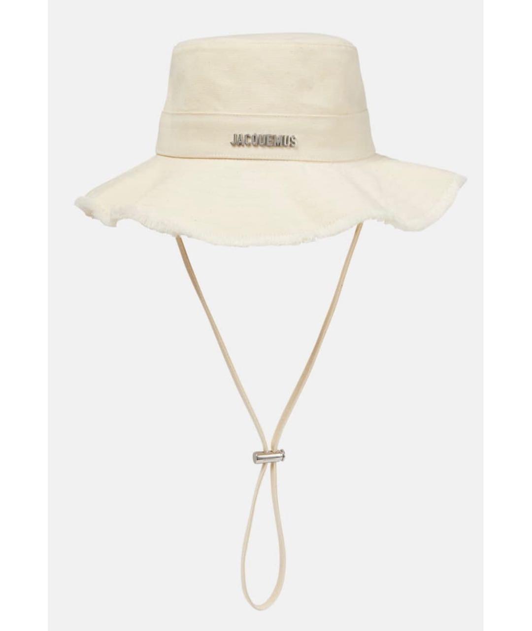 JACQUEMUS Белая хлопковая панама, фото 5