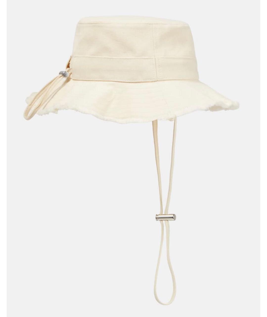 JACQUEMUS Белая хлопковая панама, фото 2