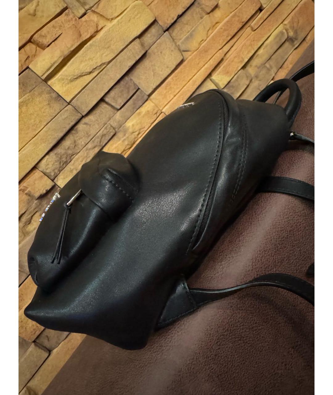 KARL LAGERFELD Черный рюкзак из искусственной кожи, фото 4