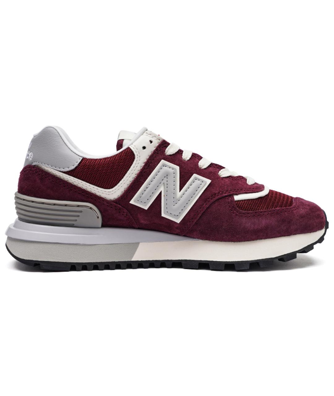 NEW BALANCE Бордовые замшевые кроссовки, фото 1