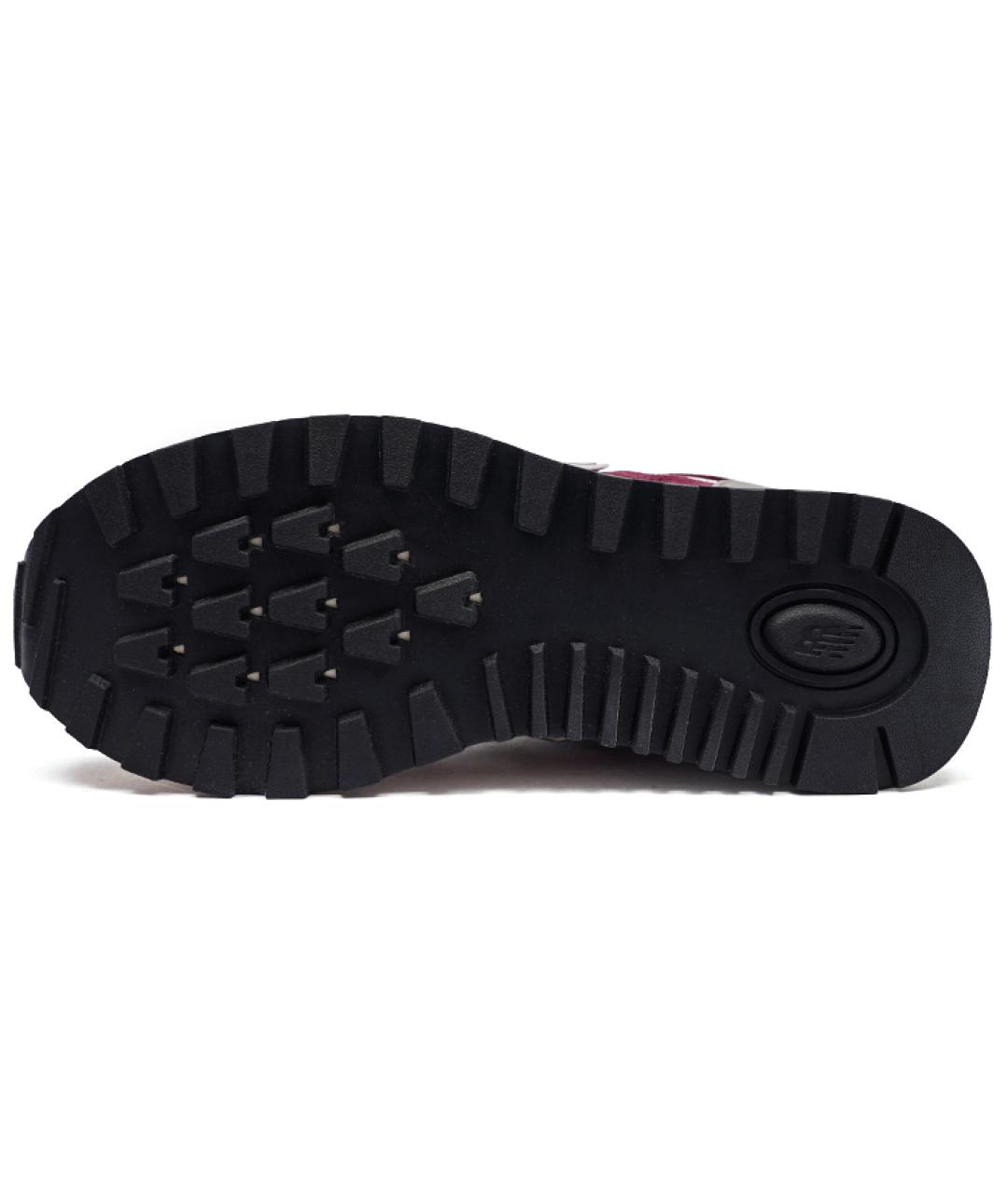 NEW BALANCE Бордовые замшевые кроссовки, фото 5