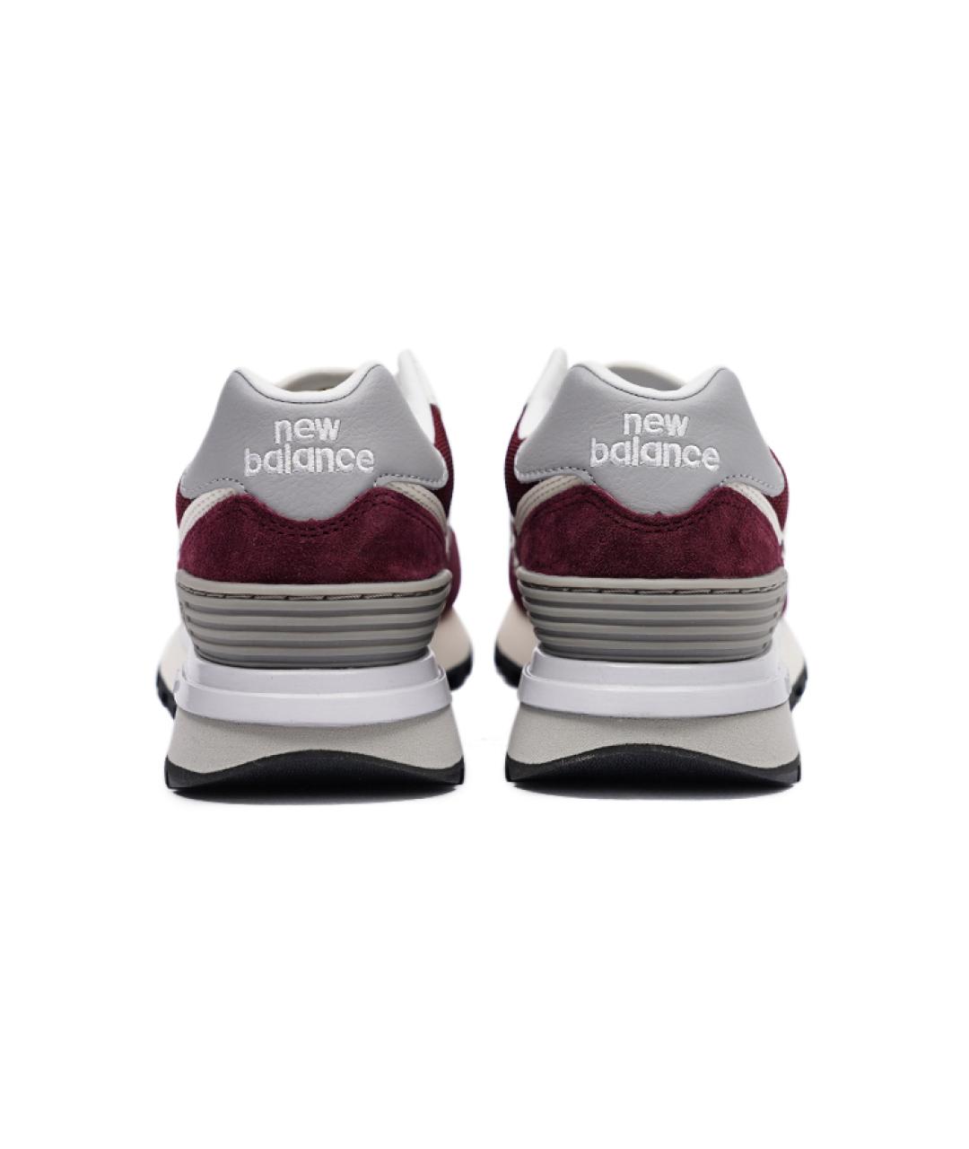 NEW BALANCE Бордовые замшевые кроссовки, фото 4