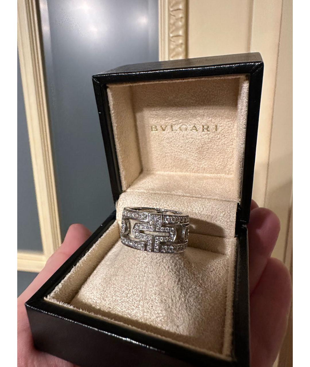BVLGARI Белое кольцо из белого золота, фото 9